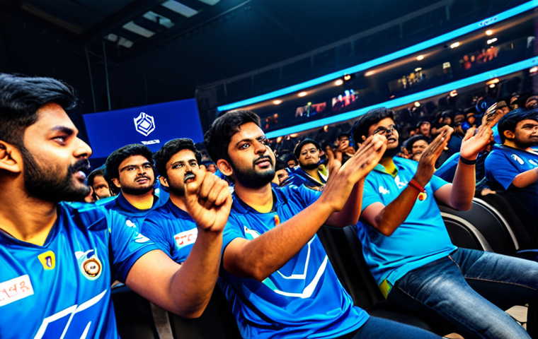 **

"A vibrant Valorant esports tournament in India, packed stadium with cheering fans, two professional Valorant teams facing each other on stage, focused intense expressions, fully clothed in team jerseys, dynamic lighting, professional esports photography, safe for work, appropriate content, fully clothed, professional, perfect anatomy, correct proportions, well-formed hands, proper finger count, natural body proportions."

**