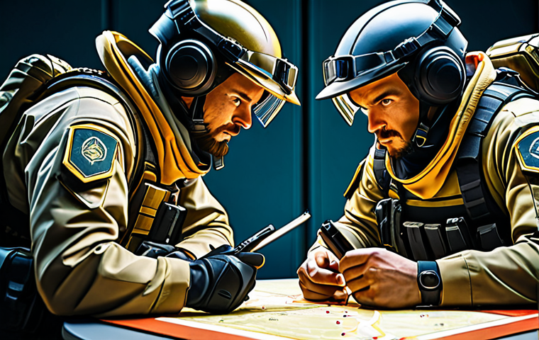 Gold Rank - Teamwork**

"A Valorant match scene, Gold rank players strategizing on a map. Characters fully clothed in tactical gear, focused expressions. Bright, vibrant colors, teamwork concept, safe for work, perfect anatomy, natural proportions, appropriate content, professional"

**