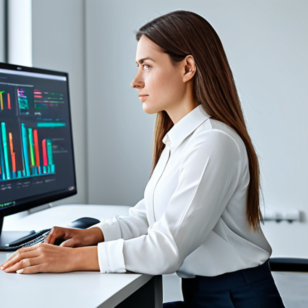 **
"A professional female software engineer in a modern, brightly lit office, wearing a fully clothed business casual outfit (dress pants and a blouse), working at her computer, perfect anatomy, well-formed hands, natural pose, appropriate attire, safe for work, professional."
**