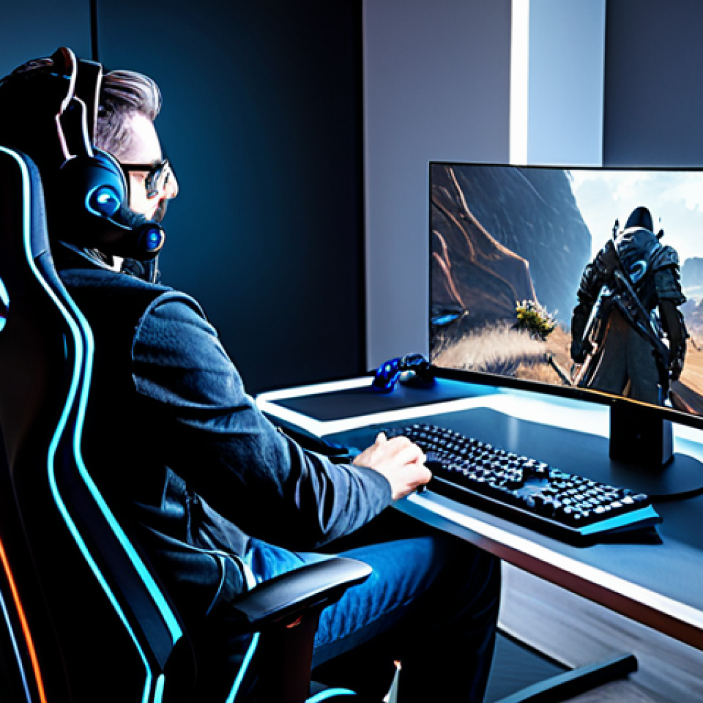 **
"A focused VALORANT player in a fully equipped gaming setup, showcasing a high refresh rate monitor (144Hz or 240Hz), low graphics settings displayed on the screen, comfortable gaming chair, professional desk setup, fully clothed, appropriate attire, safe for work, perfect anatomy, natural proportions, well-lit room, showcasing concentration, family-friendly, professional gaming environment."
**