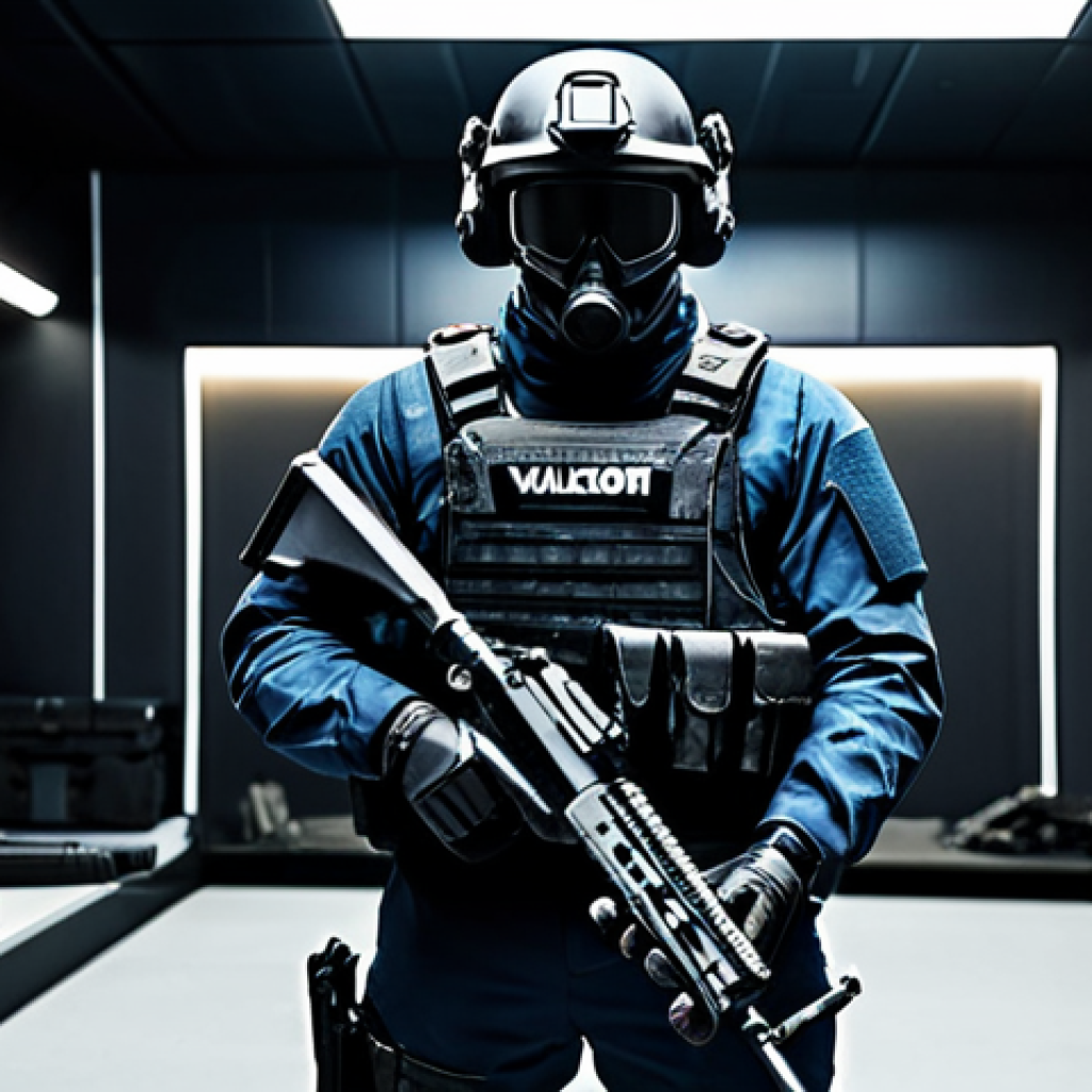 발로란트 신규 유저 콘텐츠 - **
A VALORANT agent, fully clothed in tactical gear, standing confidently in a training area with v...