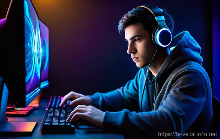 발로란트 스파이크 해체 성공률 - A focused young man in his early twenties, with short, dark hair and wearing a comfortable, dark gre...