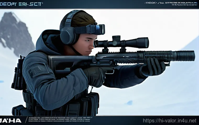 발로란트 총기별 리뷰 콘텐츠 - **Prompt 1: Vandal Duel on Ascent**
    "A full-body, dynamic action shot of a female Valorant agent...