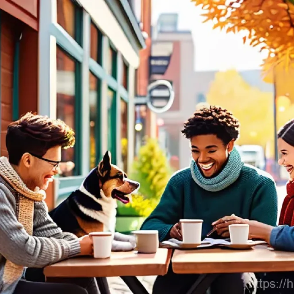 발로란트 모바일 출시 가능성 - **Prompt 1: Cozy Autumn Afternoon at a Cafe**
    A group of diverse young adults, casually dressed ...