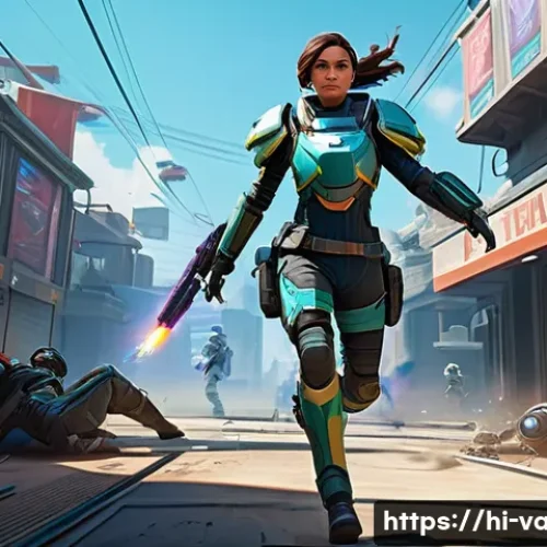 Home 30 발로란트 스킬 메타의 진화 - **Prompt:** A dynamic scene featuring three female Valorant agents, Jett, Raze, and Sage, engaged in...